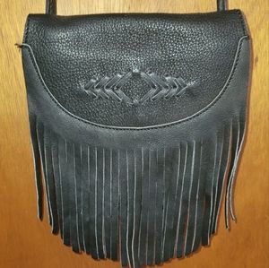 🌼2 for $30🌼 Cute Black Fringe Sachel by Cut n' Paste
